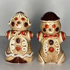 Vintage Gingerbread Man & Woman Salt & Pepper Shakers